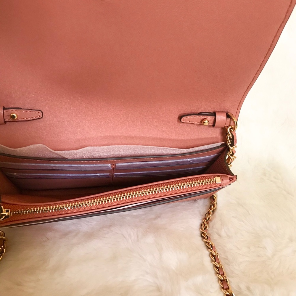 Tory Burch Savannah Chain Flat Wallet - Picture 7 of 10